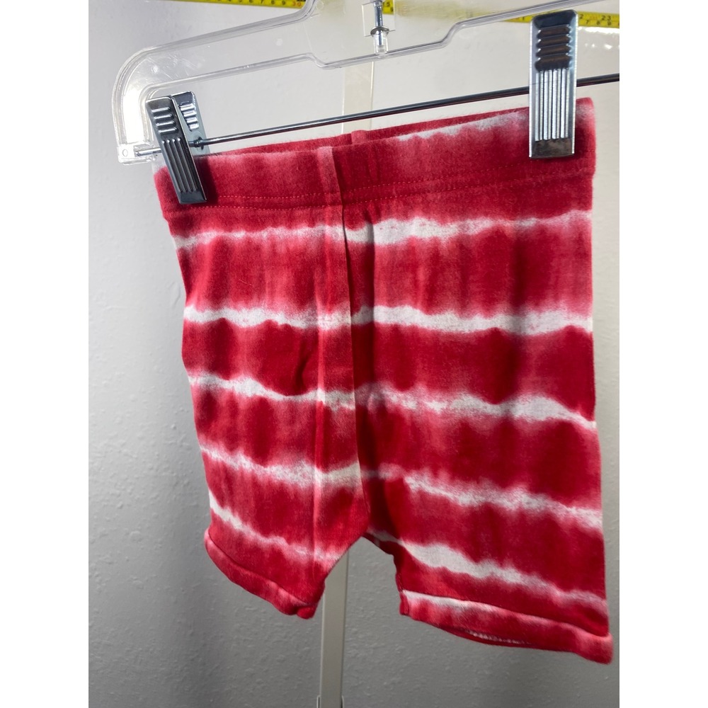 Old Navy Baby Shorts Red White Tie Dye Stripe Pajama Bottoms 12-18‎ Months